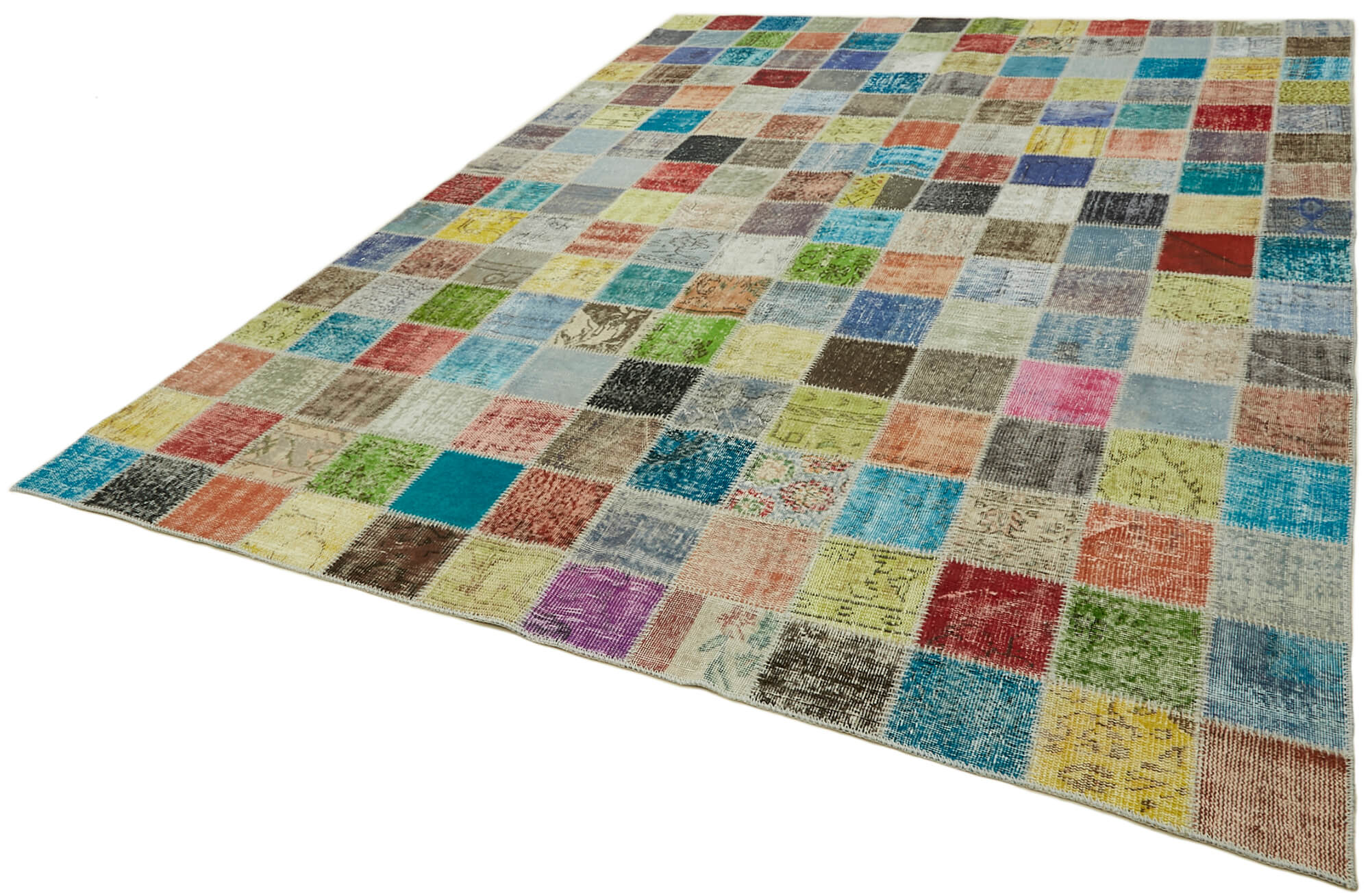 8x11 Multicolor Patchwork Rug- 43224