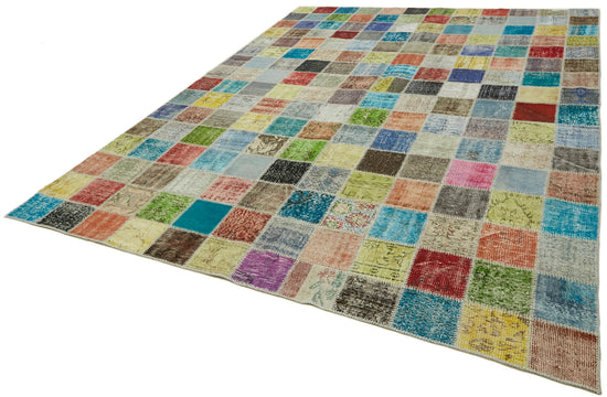 8x11 Multicolor Patchwork Rug- 43224