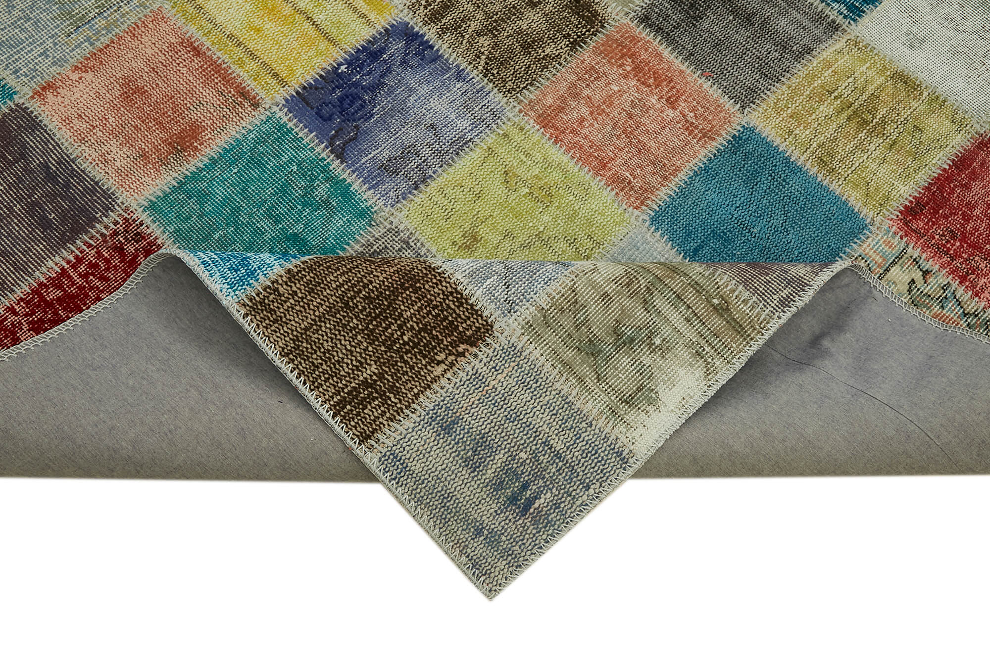 8x11 Multicolor Patchwork Rug- 43224