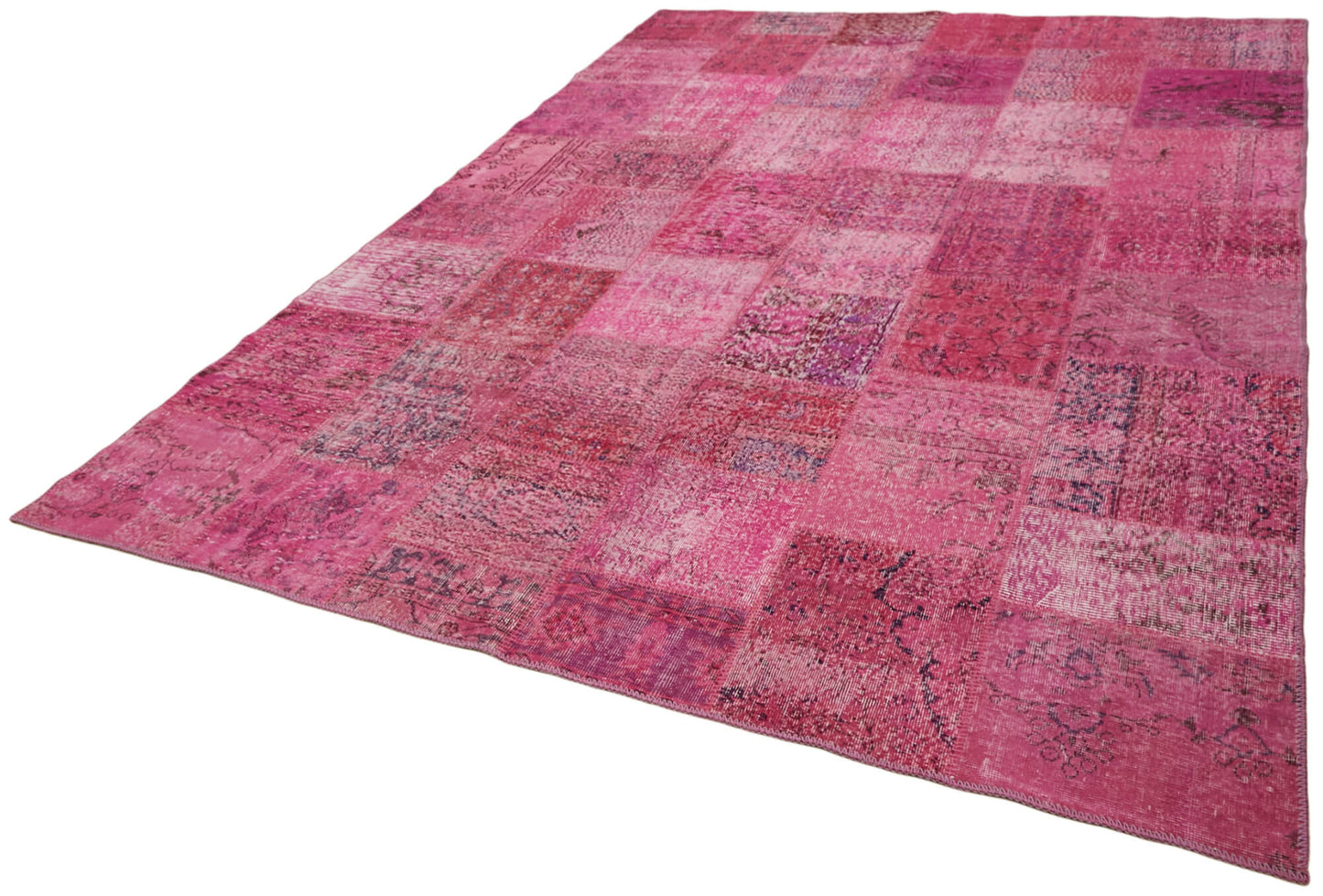 8x11 Pink Patchwork Rug- 43225