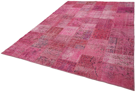 8x11 Pink Patchwork Rug- 43225