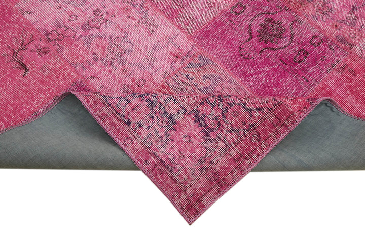 8x11 Pink Patchwork Rug- 43225