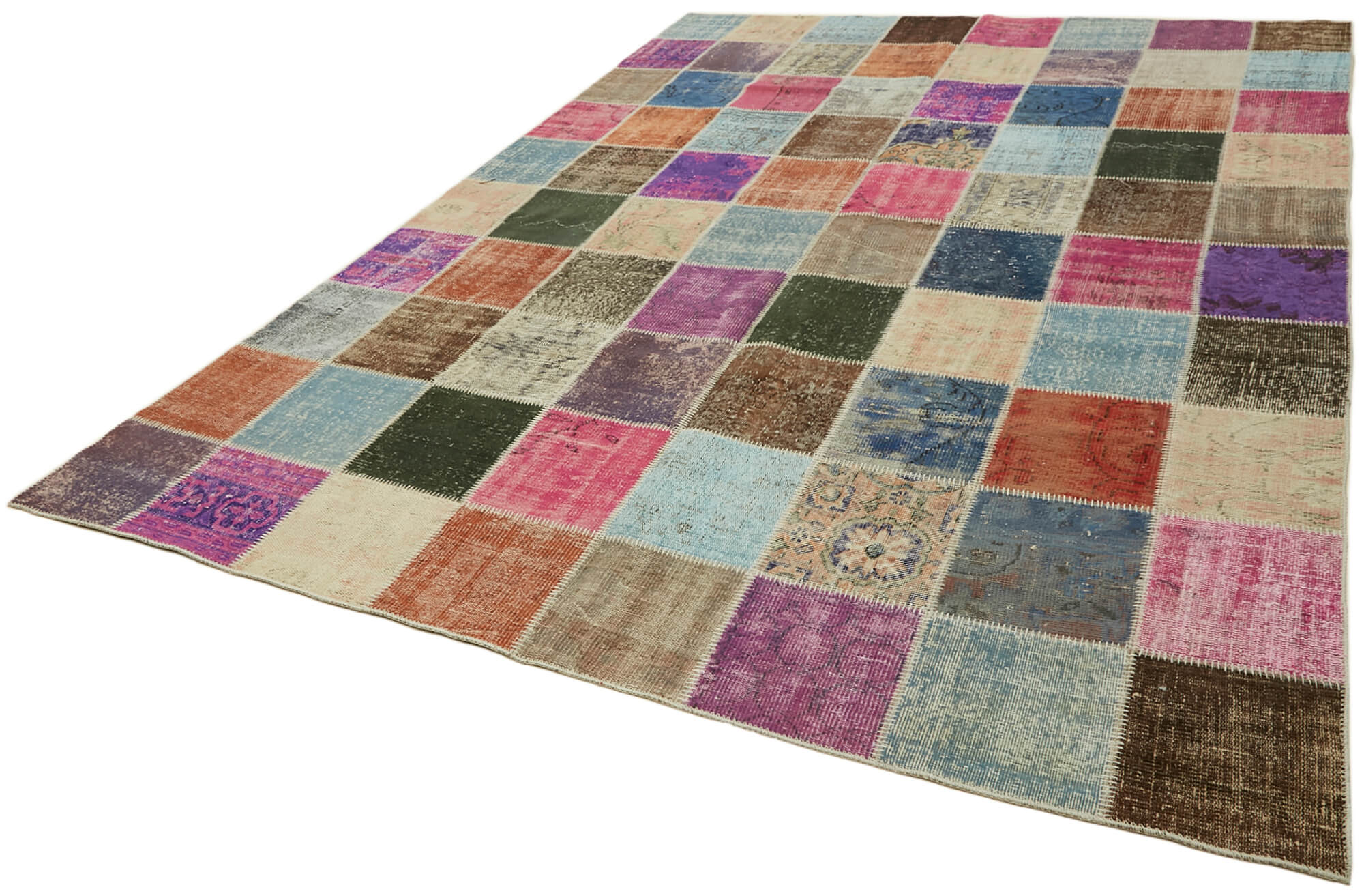 8x12 Multicolor Patchwork Rug- 43226