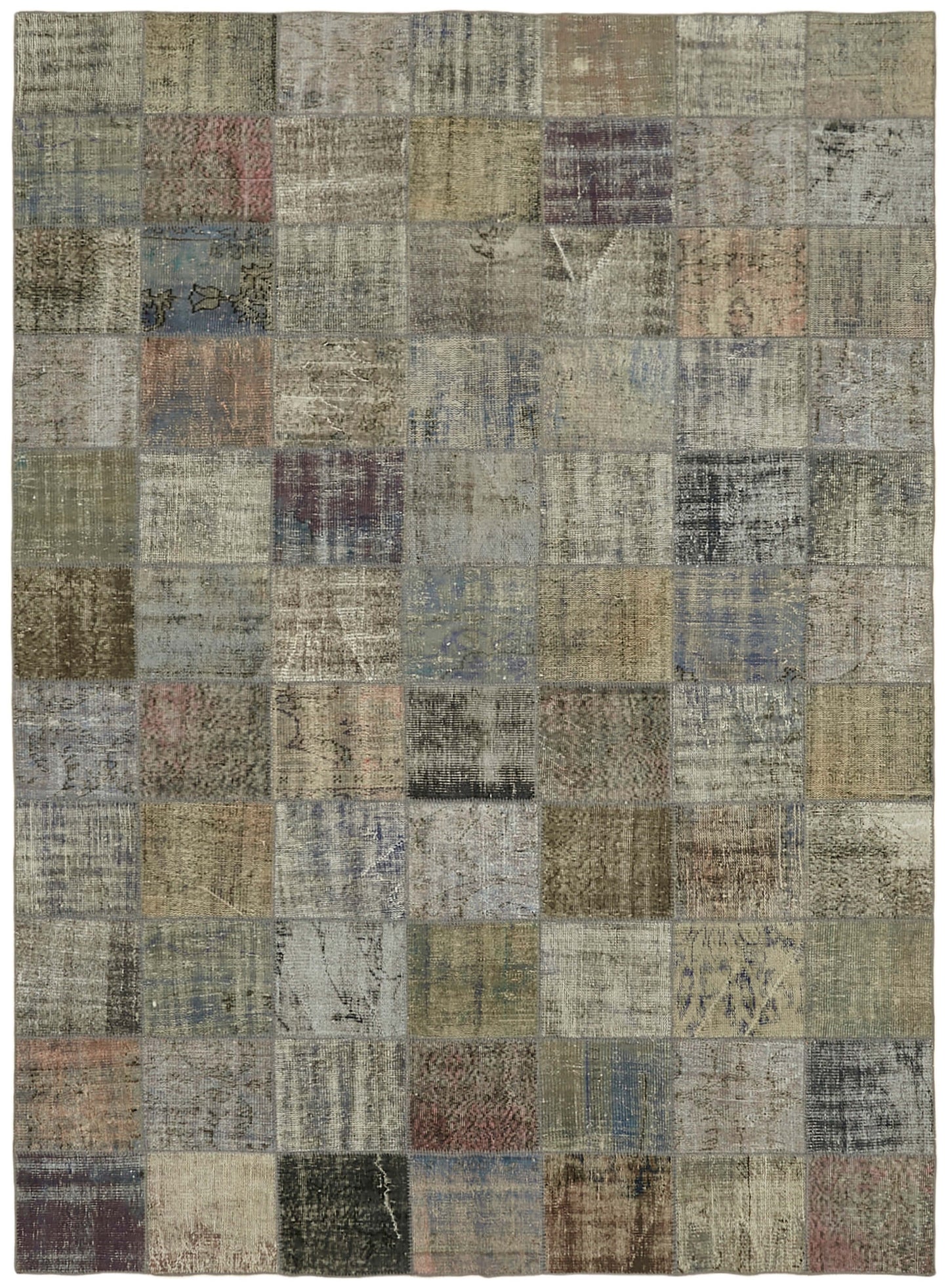 8x11 Grey Patchwork Rug- 43228