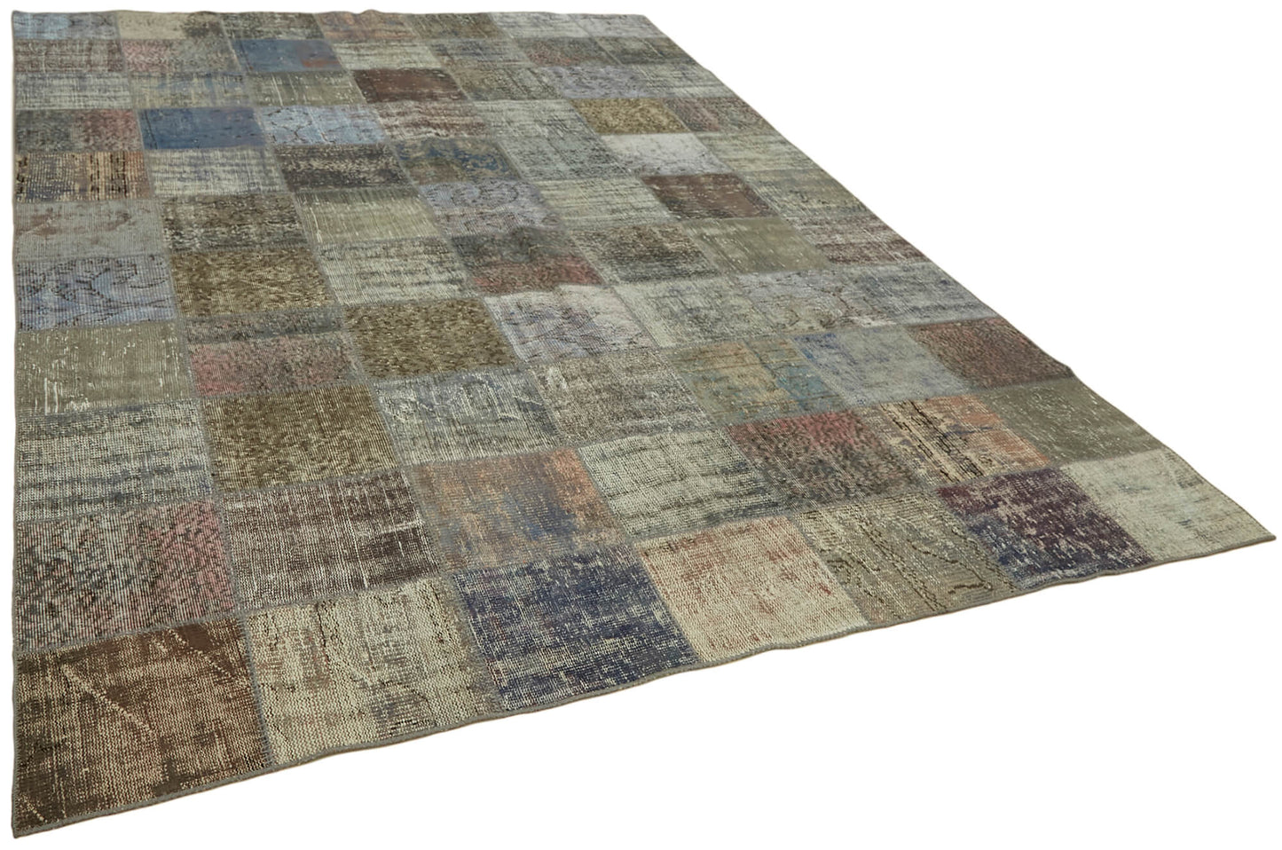 8x11 Grey Patchwork Rug- 43229