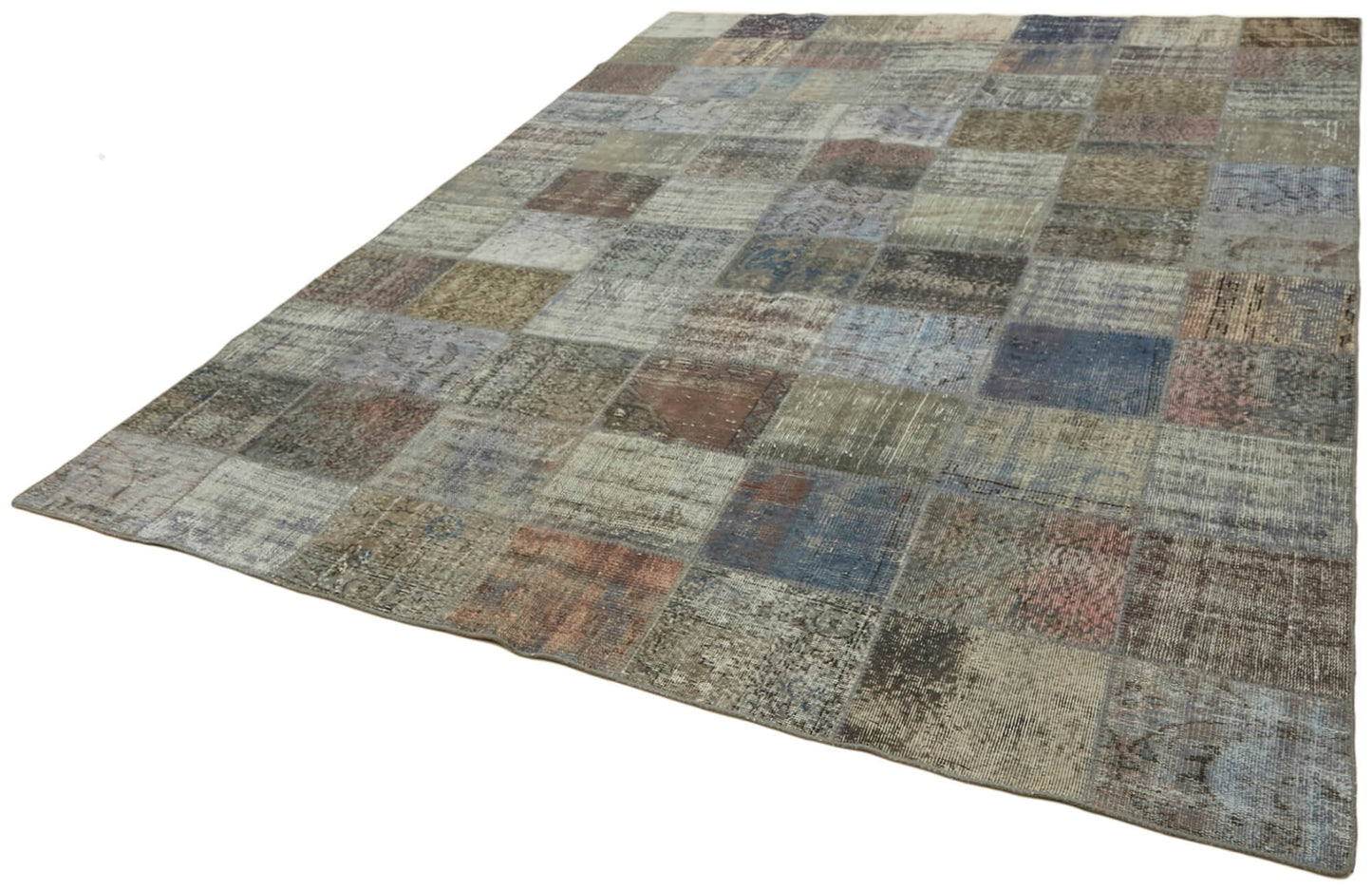 8x11 Grey Patchwork Rug- 43229