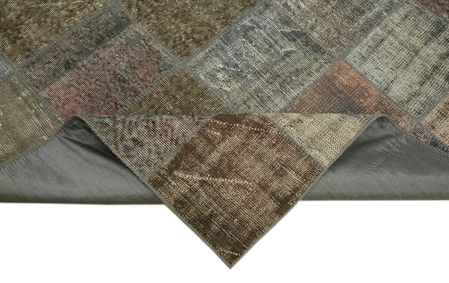 8x11 Grey Patchwork Rug- 43229