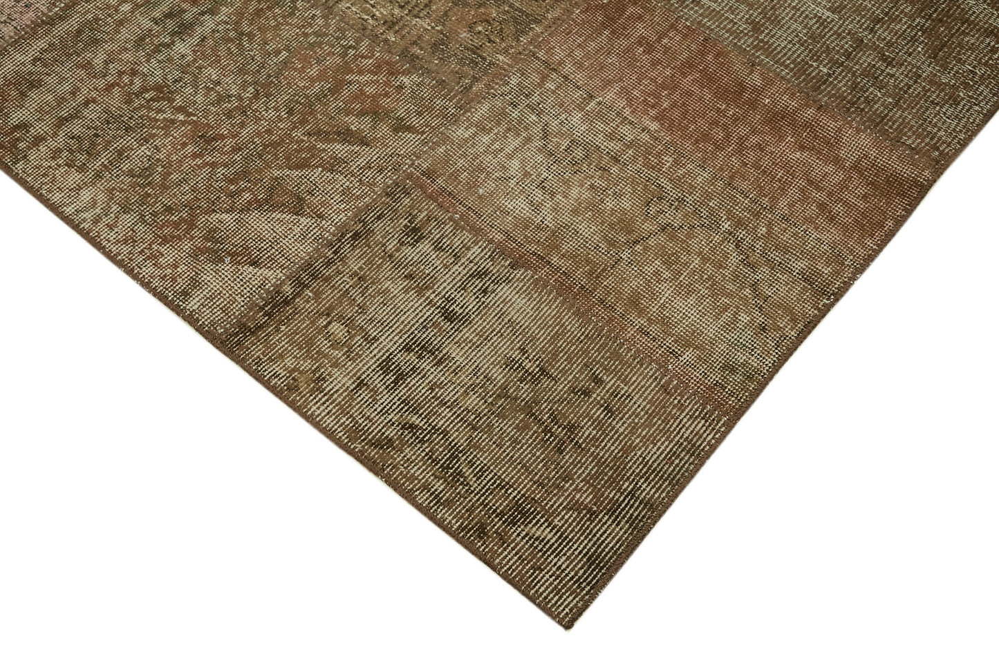 8x11 Brown Patchwork Rug- 43230