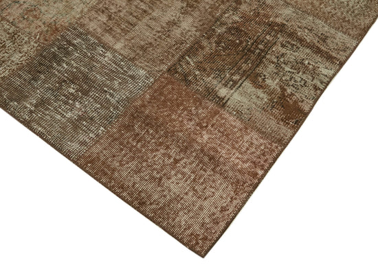 8x11 Brown Patchwork Rug- 43231