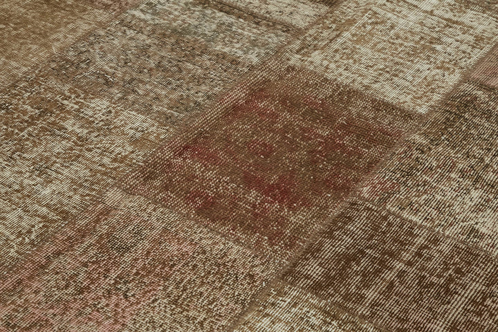 8x11 Brown Patchwork Rug- 43231