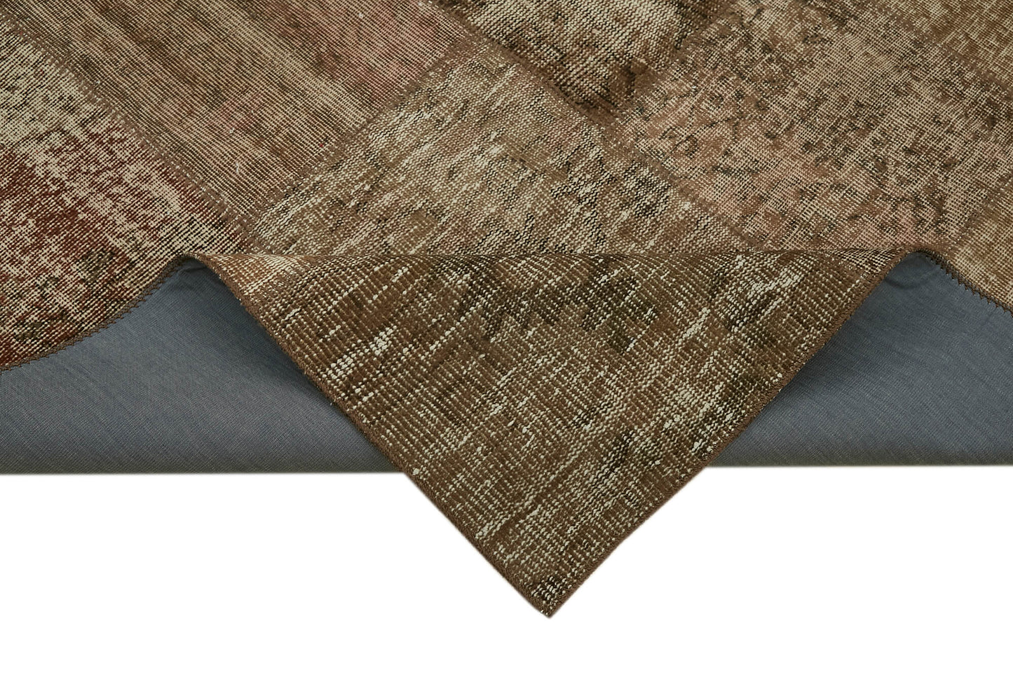 8x11 Brown Patchwork Rug- 43231