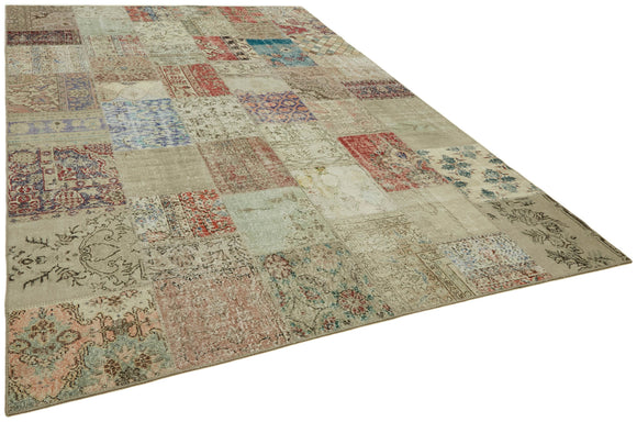 8x11 Multicolor Patchwork Rug- 43238