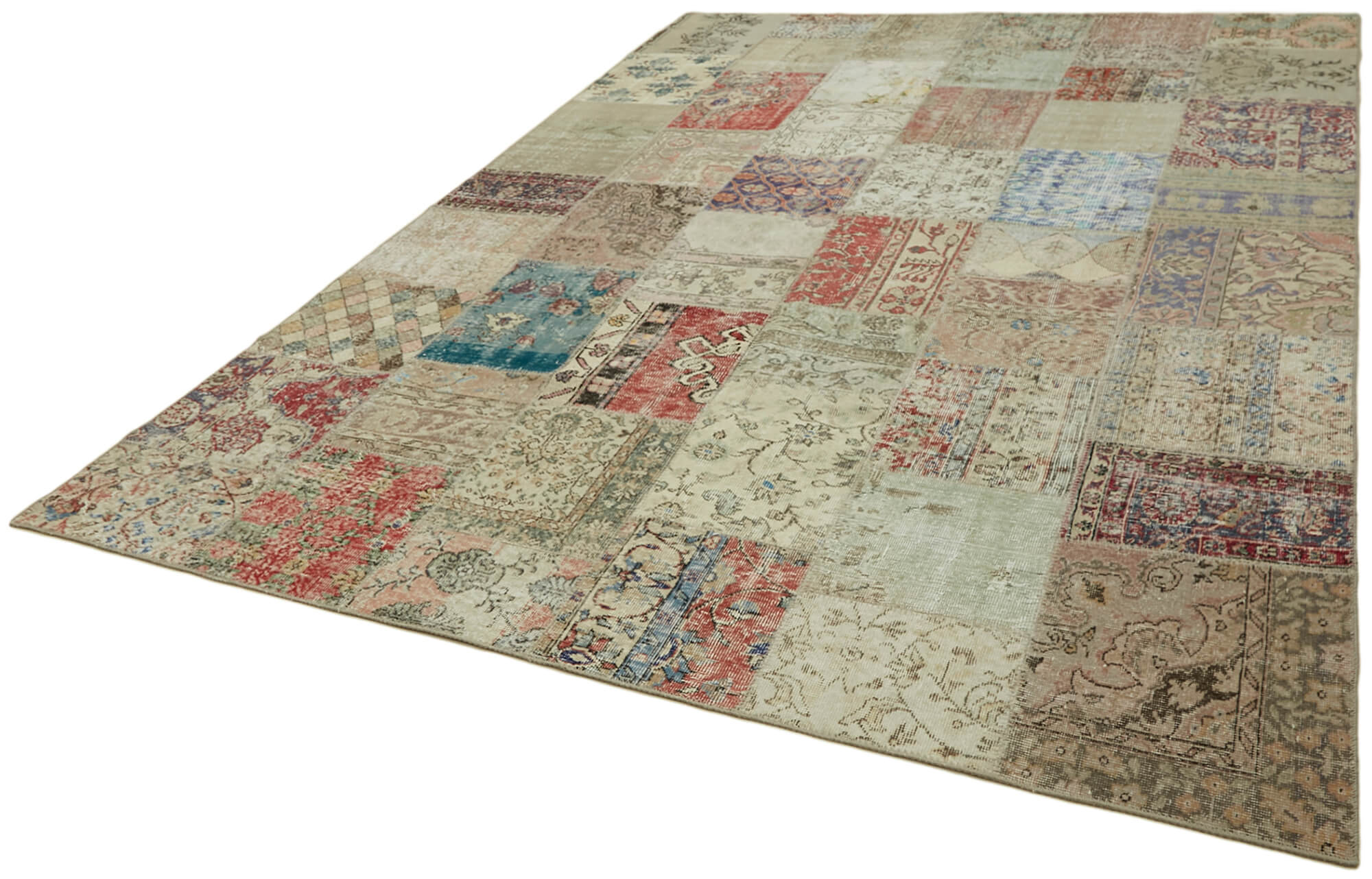 8x11 Multicolor Patchwork Rug- 43238