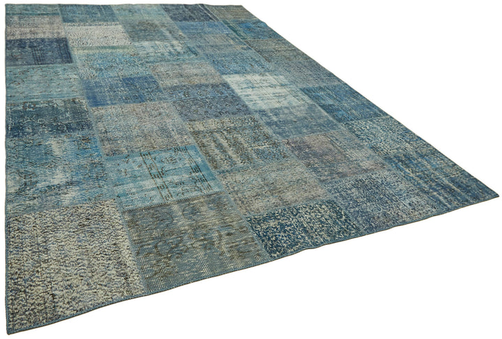 8x11 Blue Patchwork Rug- 43240