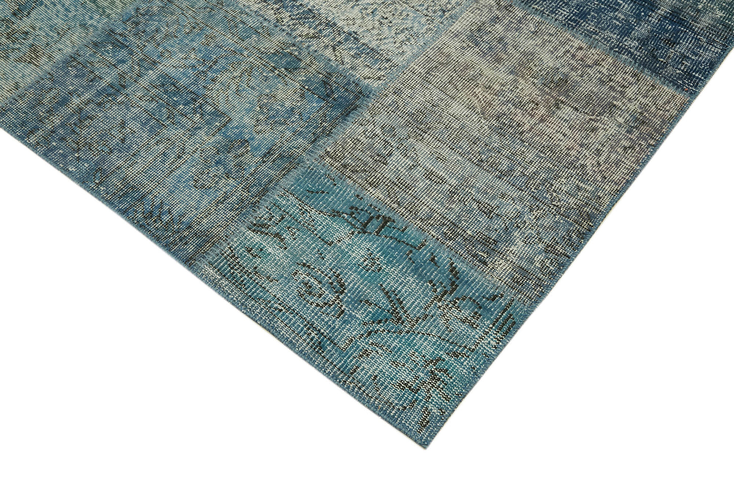 8x11 Blue Patchwork Rug- 43240