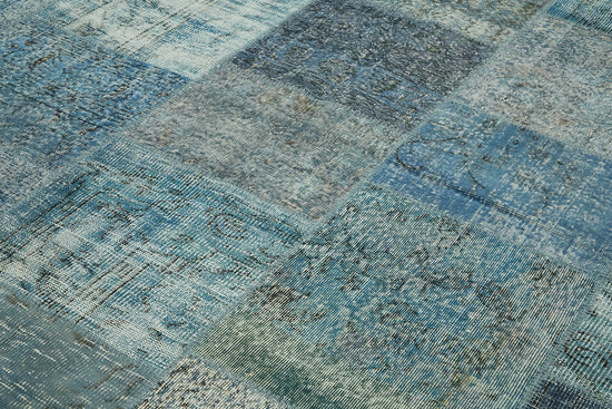 8x11 Blue Patchwork Rug- 43240