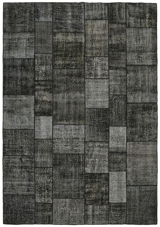 8x11 Black Patchwork Rug- 43242