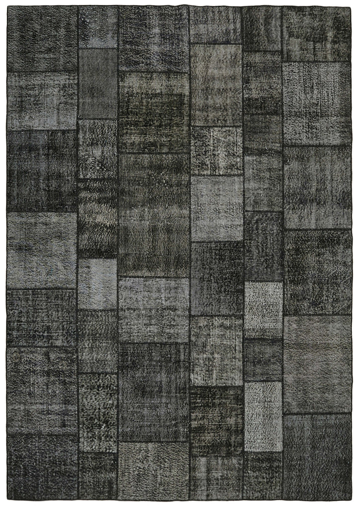 8x11 Black Patchwork Rug- 43242