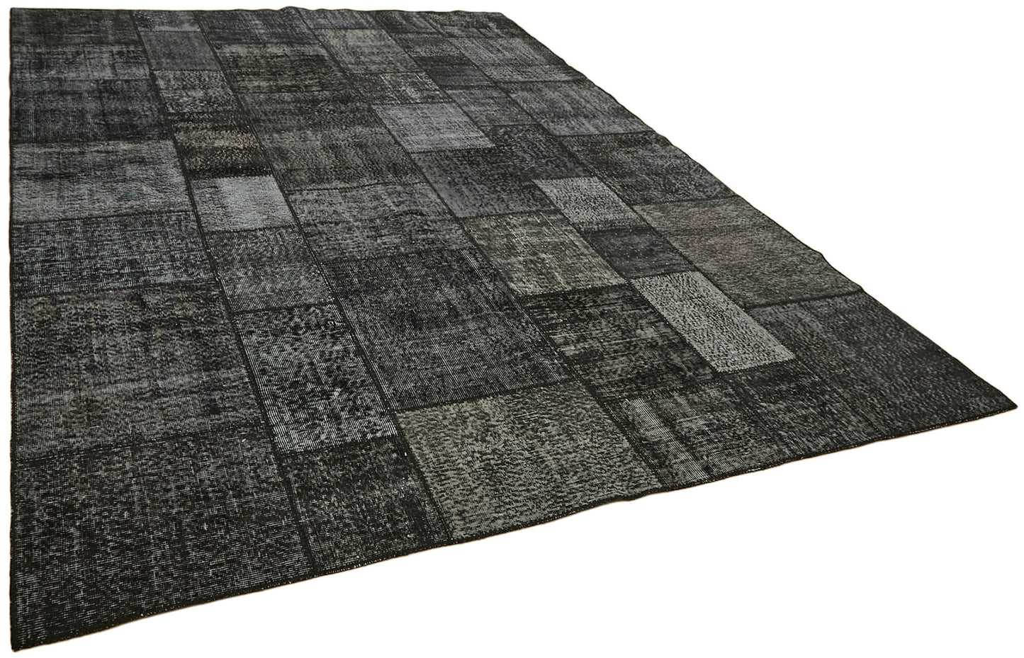 8x11 Black Patchwork Rug- 43242