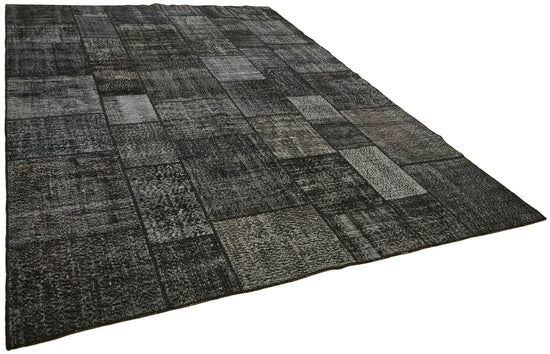 8x11 Black Patchwork Rug- 43242