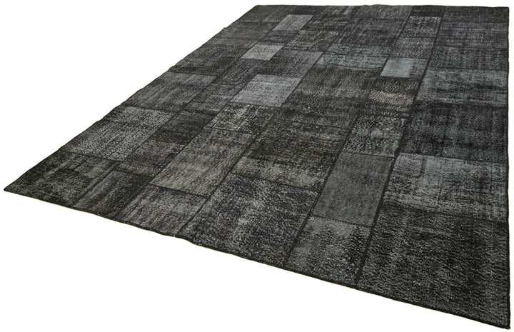 8x11 Black Patchwork Rug- 43242