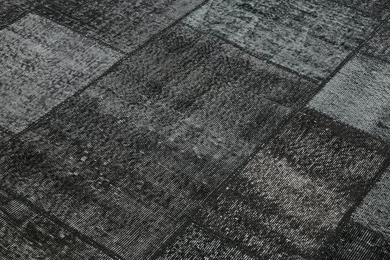 8x11 Black Patchwork Rug- 43242