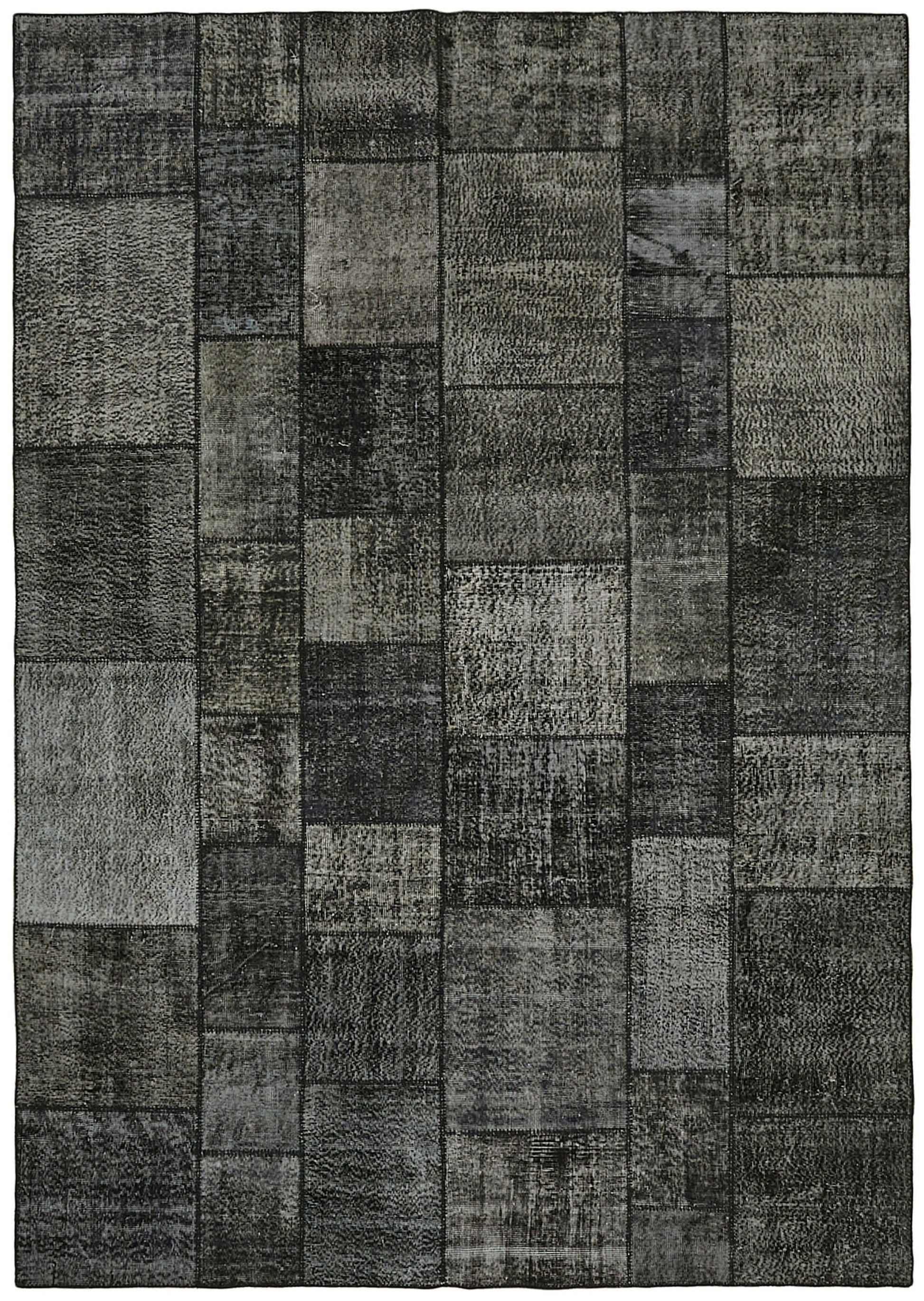 8x11 Black Patchwork Rug- 43243