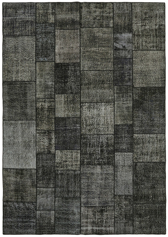 8x11 Black Patchwork Rug- 43243