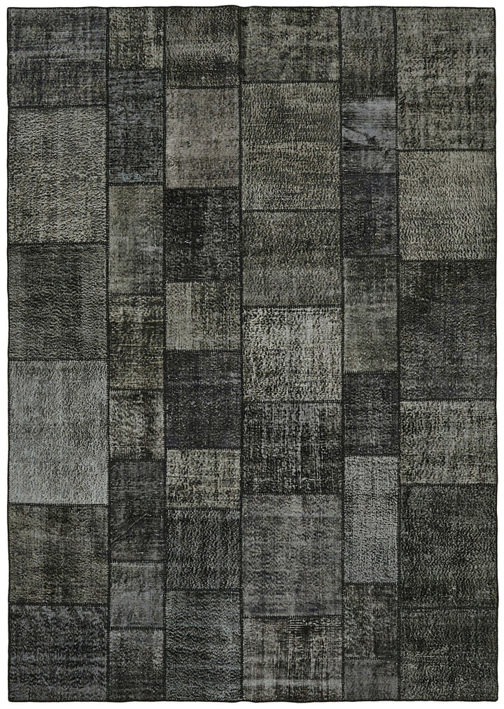 8x11 Black Patchwork Rug- 43243