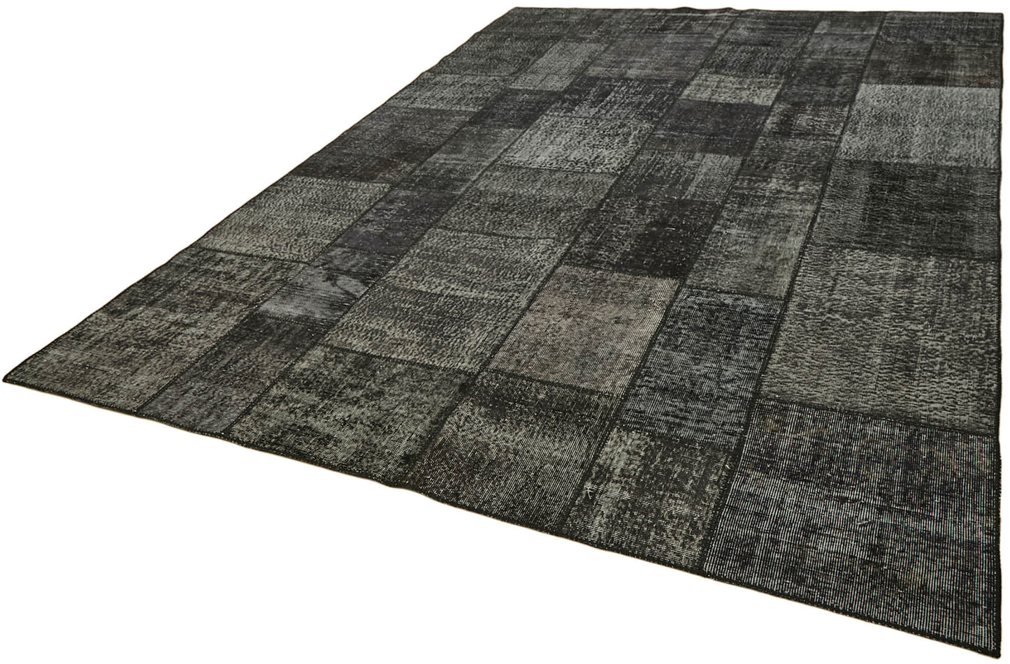 8x11 Black Patchwork Rug- 43243
