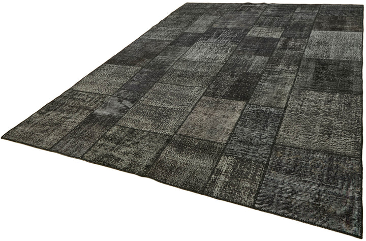 8x11 Black Patchwork Rug- 43243
