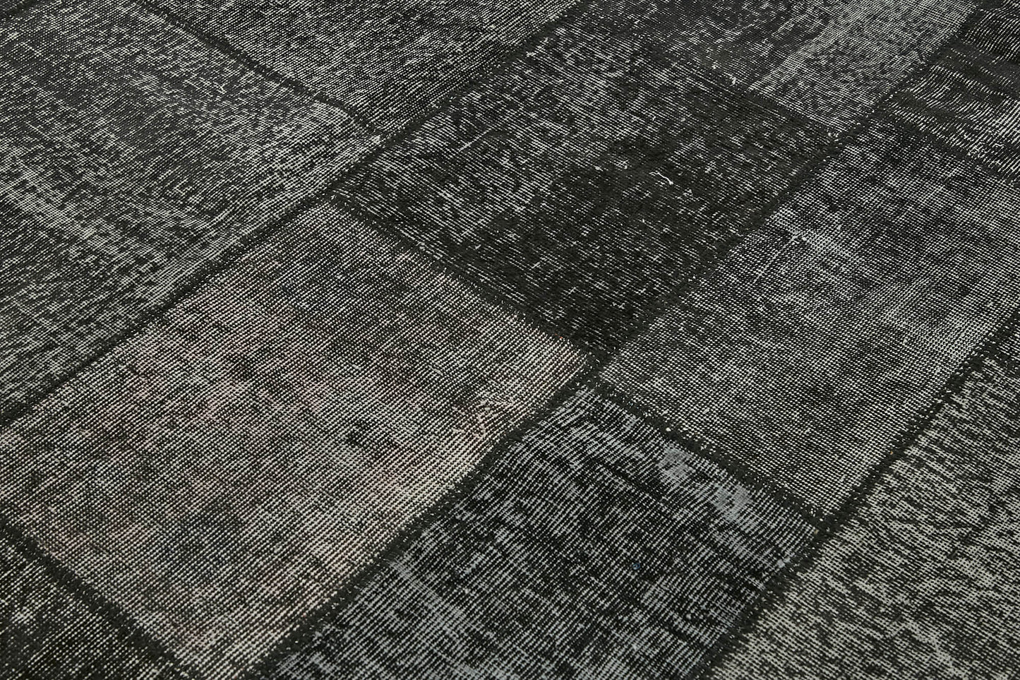 8x11 Black Patchwork Rug- 43243