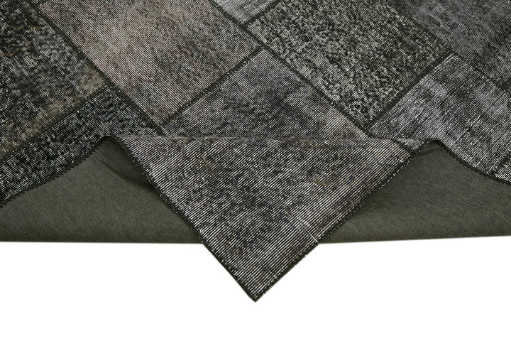 8x11 Black Patchwork Rug- 43244