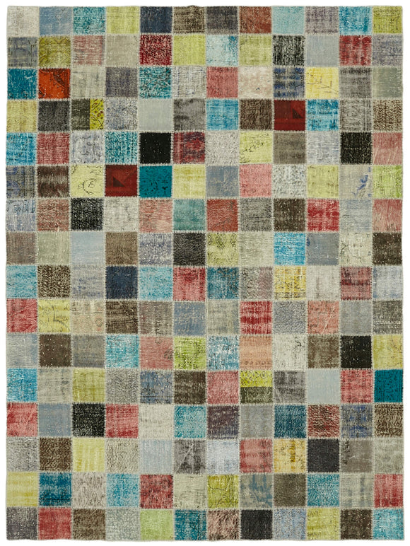 8x11 Multicolor Patchwork Rug- 43245