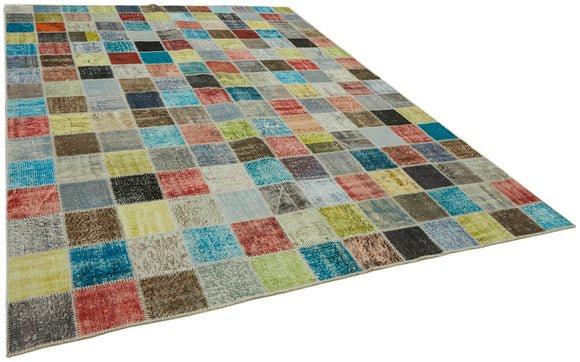 8x11 Multicolor Patchwork Rug- 43245