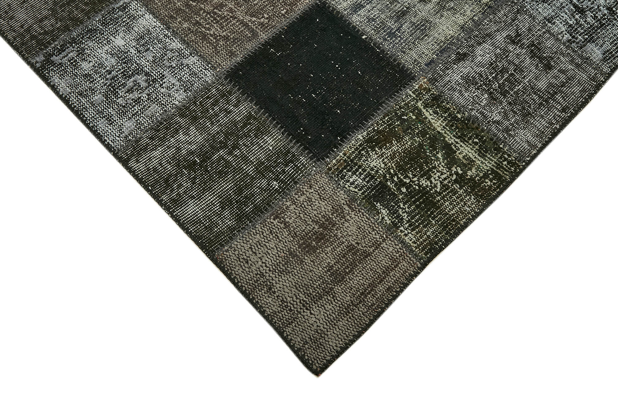 8x12 Black Patchwork Rug- 43246