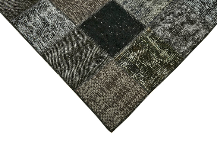 8x12 Black Patchwork Rug- 43246