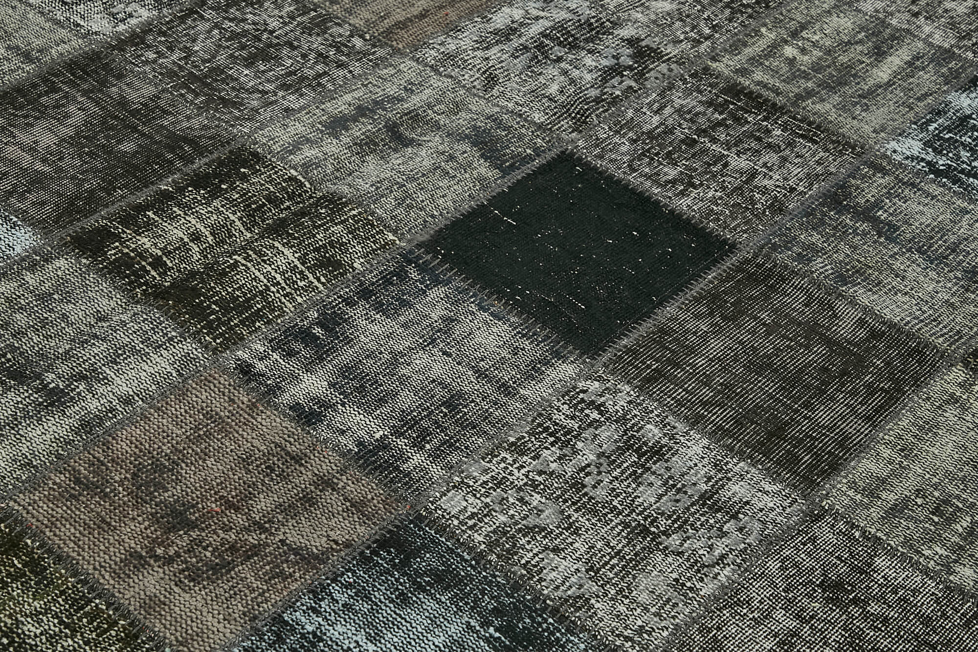 8x12 Black Patchwork Rug- 43246