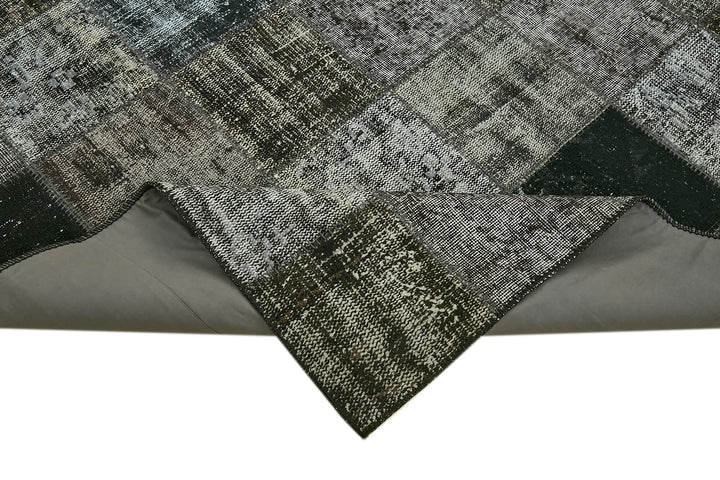 8x12 Black Patchwork Rug- 43246