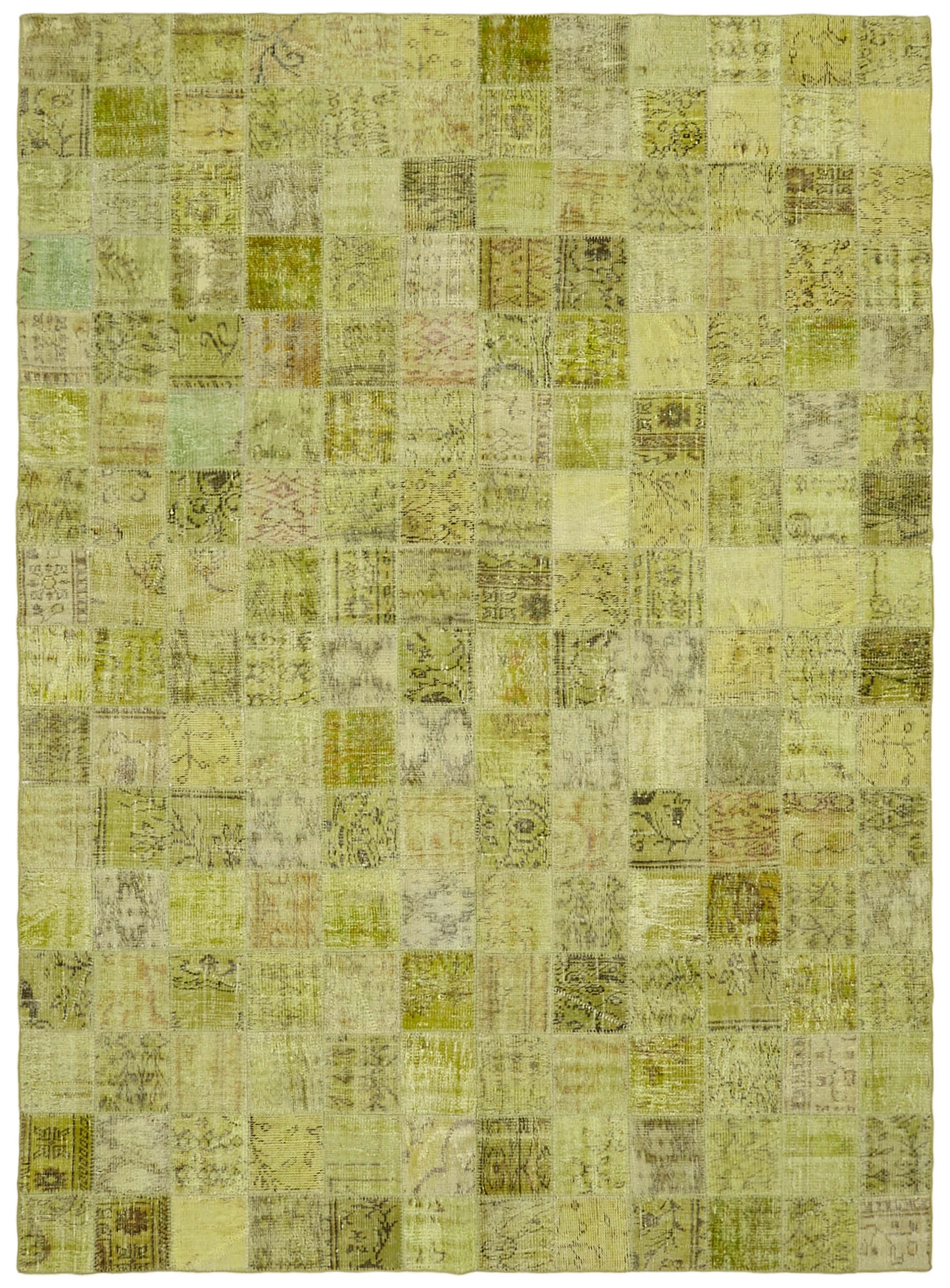 8x11 Yellow Patchwork Rug- 43247
