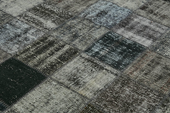 8x12 Black Patchwork Rug- 43249