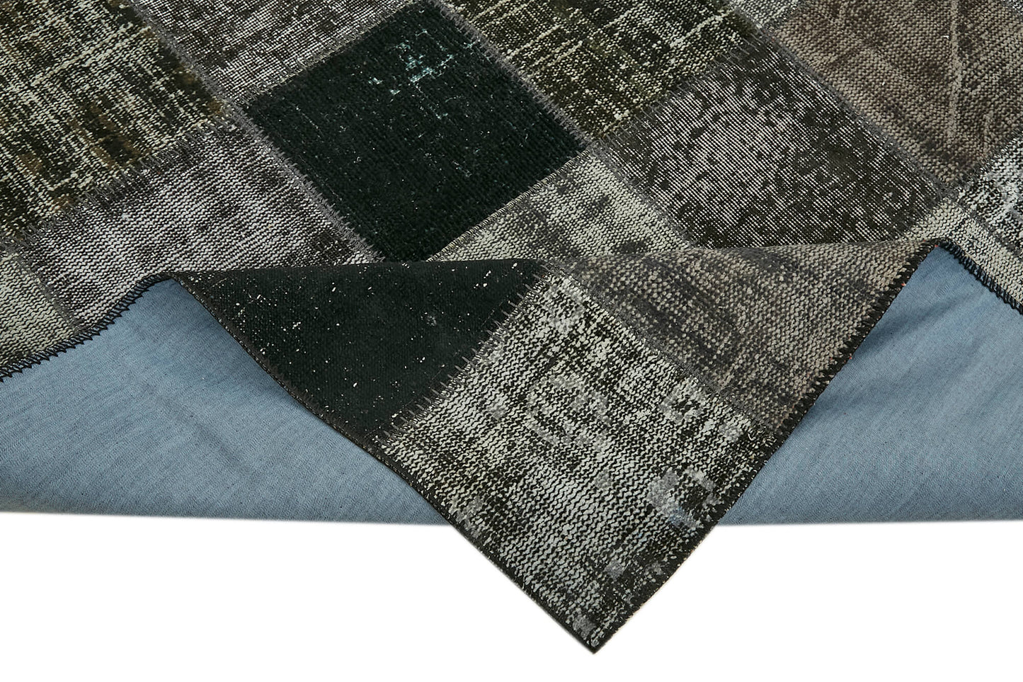 8x12 Black Patchwork Rug- 43249
