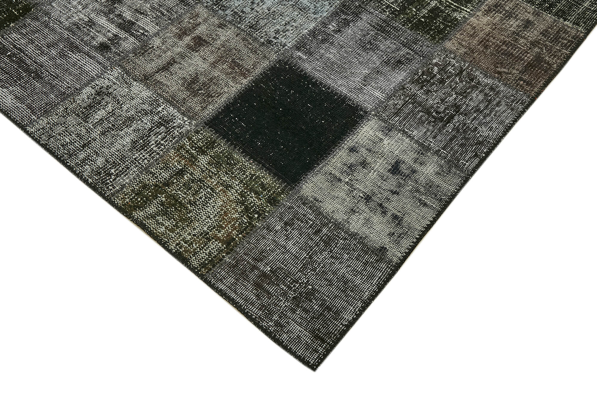8x12 Black Patchwork Rug - 43251