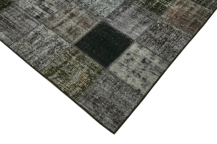 8x12 Black Patchwork Rug- 43251