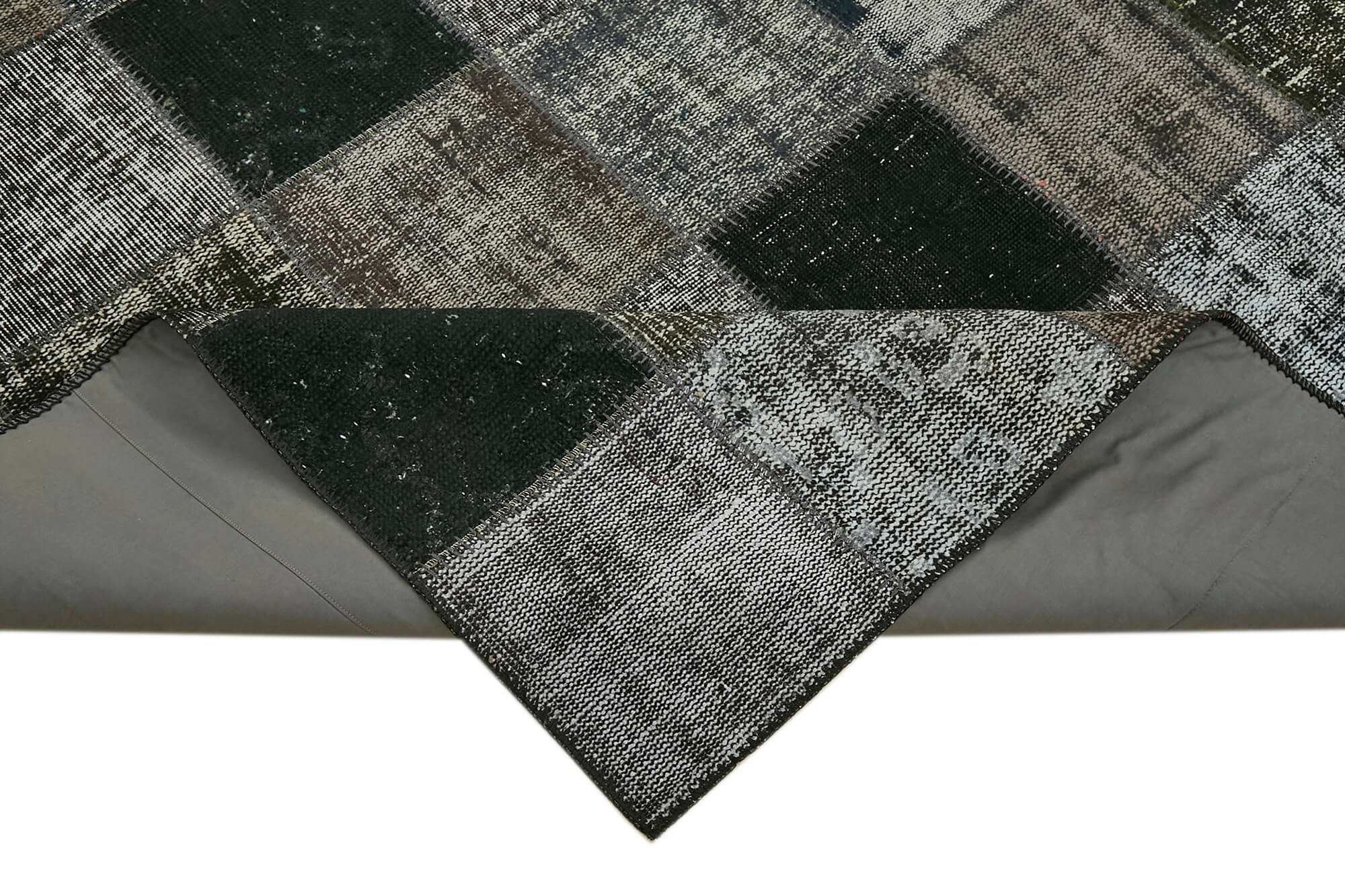 8x12 Black Patchwork Rug - 43251
