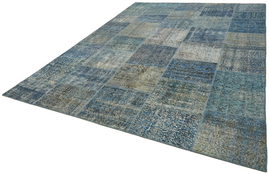 8x11 Blue Patchwork Rug- 43252