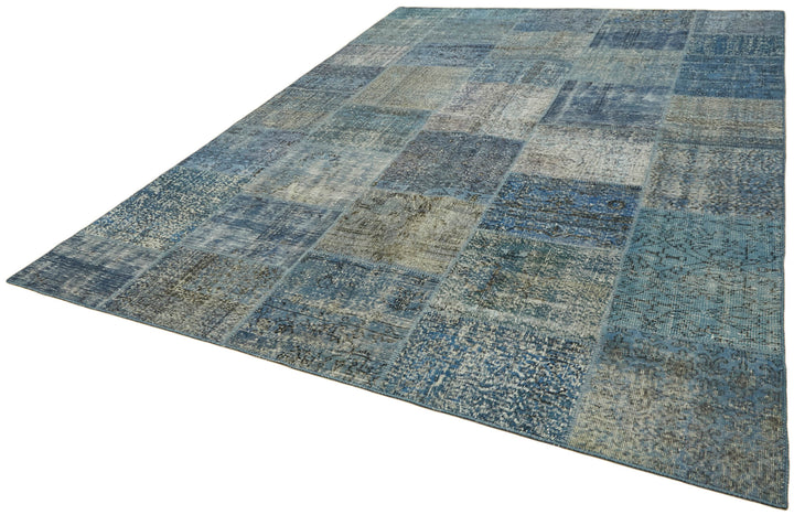 8x11 Blue Patchwork Rug- 43252