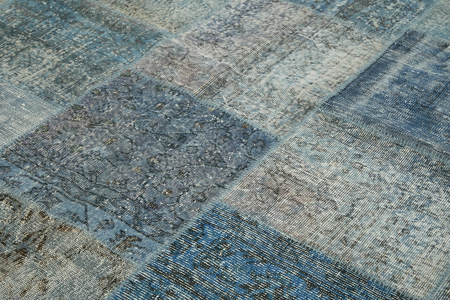 8x11 Blue Patchwork Rug- 43252
