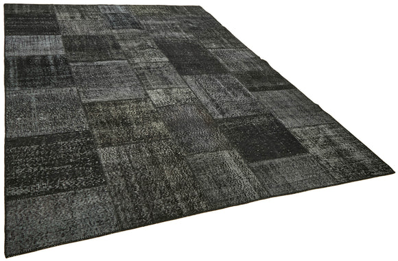 8x11 Black Patchwork Rug- 43253