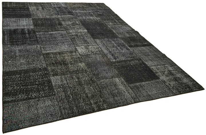 8x11 Black Patchwork Rug- 43253